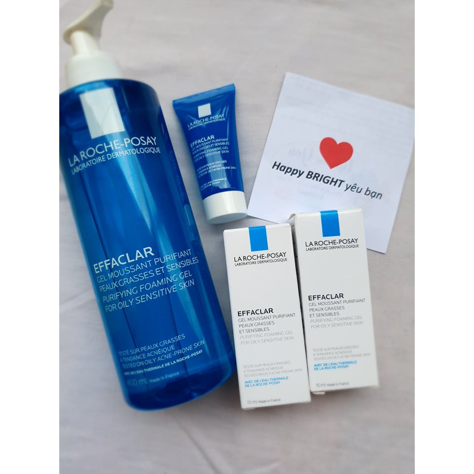 Gel rửa mặt tạo bọt làm sạch dành cho da dầu nhạy cảm La Roche-Posay Effaclar Foaming Gel 400ml | BigBuy360 - bigbuy360.vn