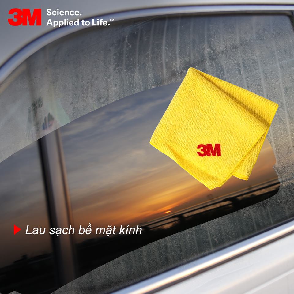 Combo Dung dịch lau bóng sơn xe 3M + Khăn siêu sợi 3M