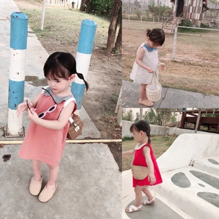 Váy cổ sen cho bé