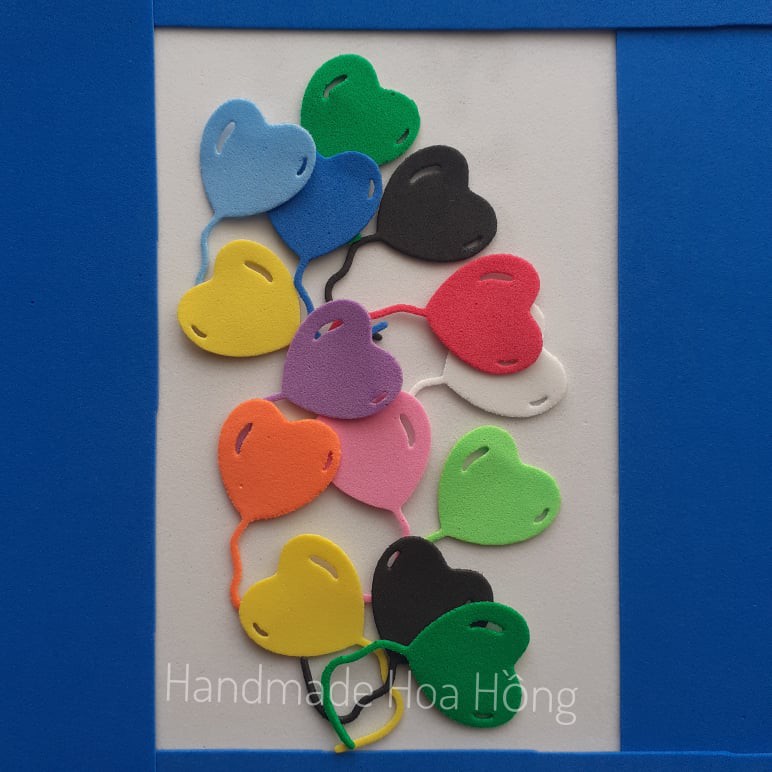 Set 20 cái bong bóng bằng giấy xốp, 2 size -Trang trí mầm non, bảng thông báo, thiệp, phong bì, bao lì xì, scrapbook