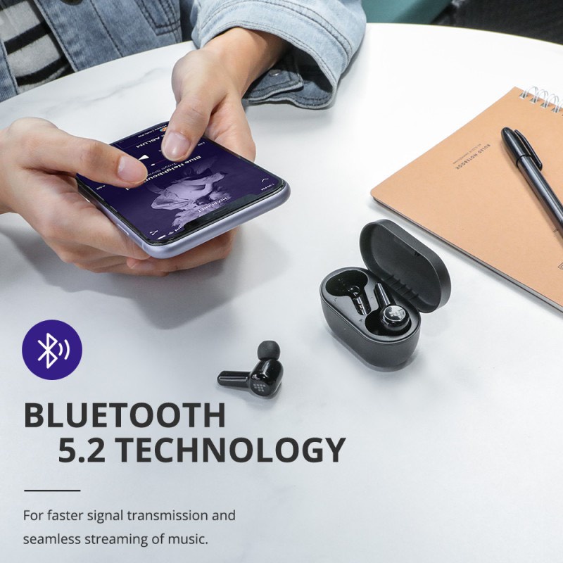 Tai Nghe Nhét Tai Bluetooth 5.2 Tronsmart Apollo Air Hoạt Động Loại Bỏ Tiếng Ồn Có AptX, QualcommChip