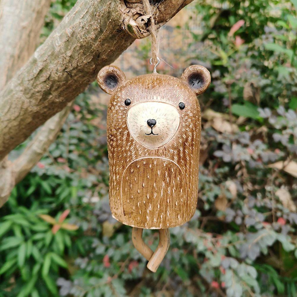 CONOPERY Chuông Gió Hình Động Vật Thủ Công Sáng Tạo Treo Trang Trí Trong Nhà / Ngoài Trời