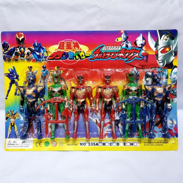 Vỉ đồ chơi 6 anh em siêu nhân 335A