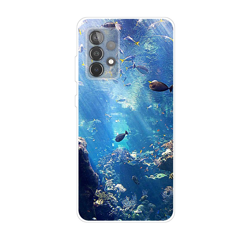 Ốp điện thoại bằng silicon mềm hình hoạt hình cho Samsung Galaxy A52S 5G A52 5G 4G
