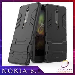 Ốp lưng Nokia 6.1 Nokia 6 2018 IRON MAN chống sốc bảo vệ viền và camera kèm chống xem video tiện lợi