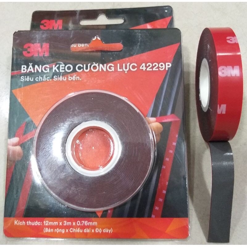 Băng keo cường lực 2 mặt 3M 4229P siêu chắc, siêu dính