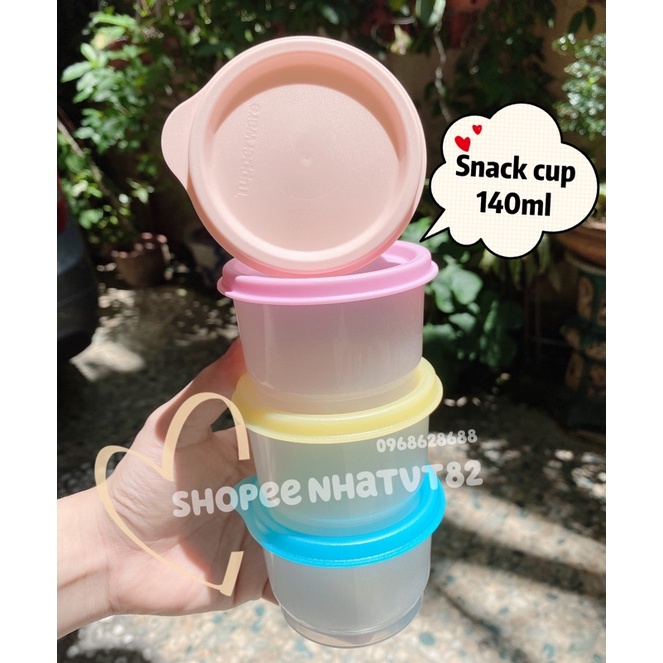  hộp Snack cup 140 ml tupperware (1 hộp)