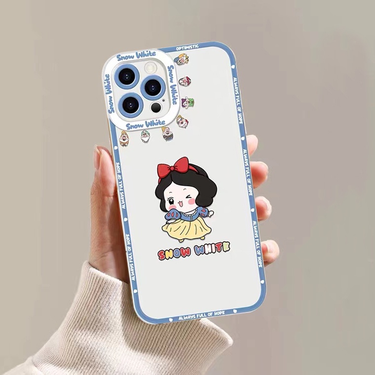 Ốp Điện Thoại Silicon Mềm Trong Suốt In Hình Công Chúa Dễ Thương Cho iPhone 11 12 13 Pro Max Mini XR X XS Max 6 6S 7 8 Plus