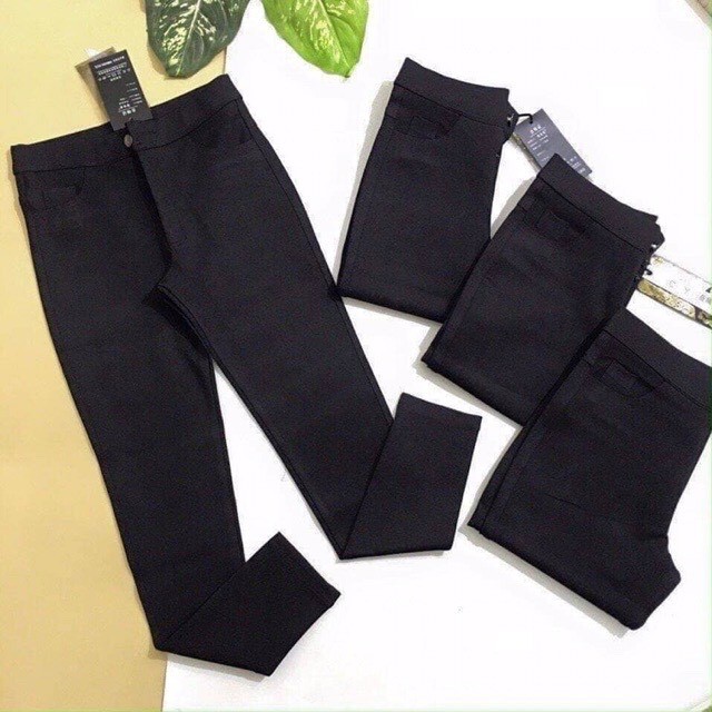 QUẦN TREGGING LEGGING CẠP KHÓA CHẤT UMI CẠP CAO TÔN DÁNG