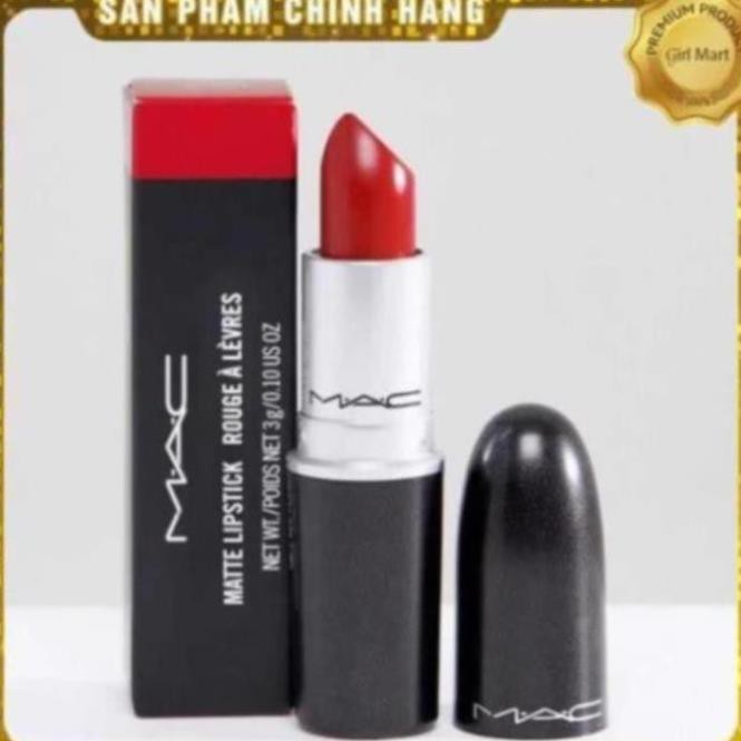 Son Mac Ruby Woo 707 màu đỏ cổ điển siêu sang chảnh