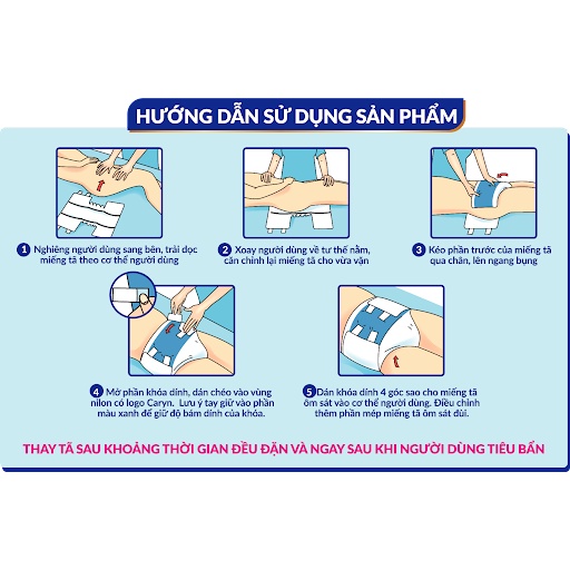 TÃ DÁN CARYN SIÊU THẤM GÓI LỚN M20 MIẾNG