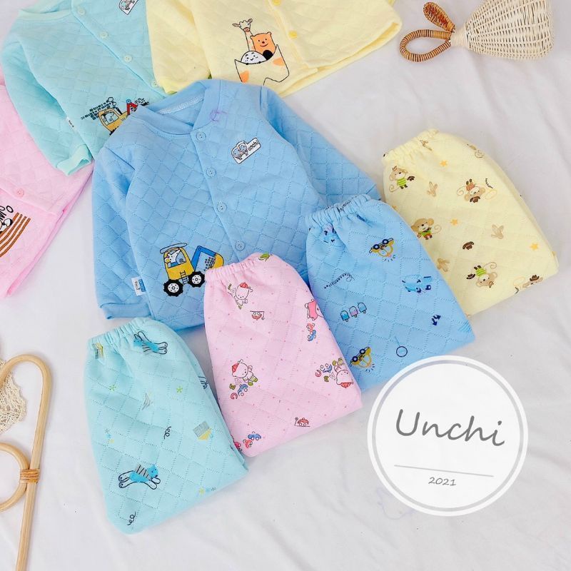 Bộ quần áo bông xốp cho bé trai bé gái 3-10kg / nhiều mẫu