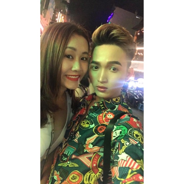 Áo sơ mi sticker trẻ trung