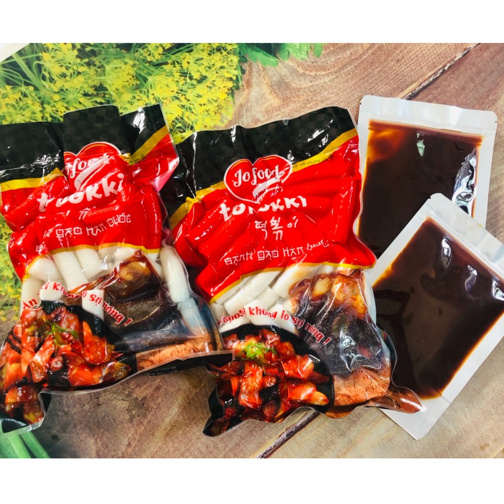 combo 1kg bánh gạo gói xanh hiệu mới siêu ngon + 200g sốt