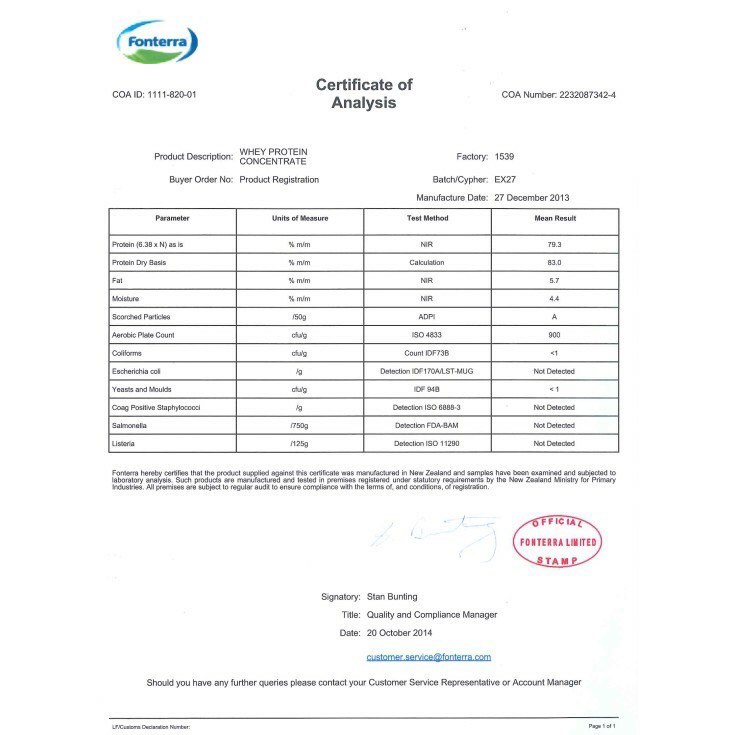[ CHÍNH HÃNG ] 1KG WHEY PROTEIN CONCENTRATE - Tăng Cơ Giảm Mỡ- Hấp Thu Nhanh