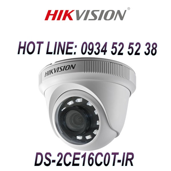 Camera HD-TVI Dome 4 in 1 hồng ngoại 2.0 Megapixel HIKVISION DS-2CE56B2-IPF