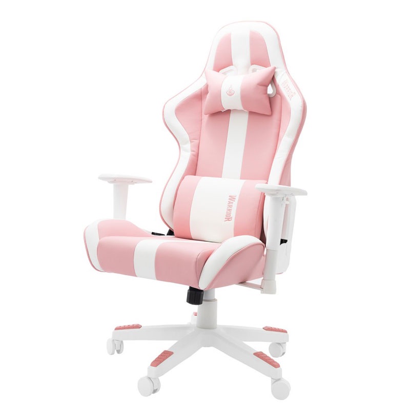 [Mã BMBAU300 giảm 10% đơn 499K] Ghế Gaming Warrior Raider Series WGC206 Plus bản nâng cấp (White/Pink)