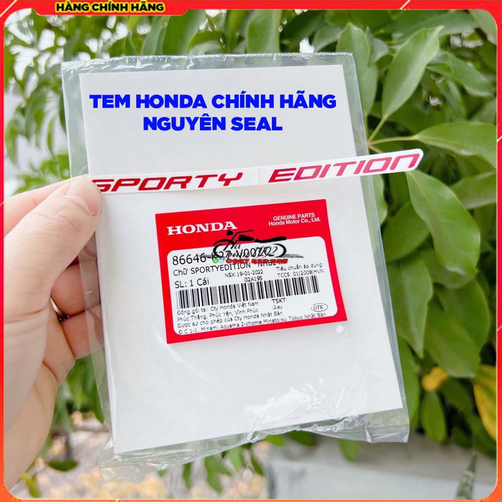 🏆 Tem Chữ SPORTY EDITION Chính Hãng Honda 🏆