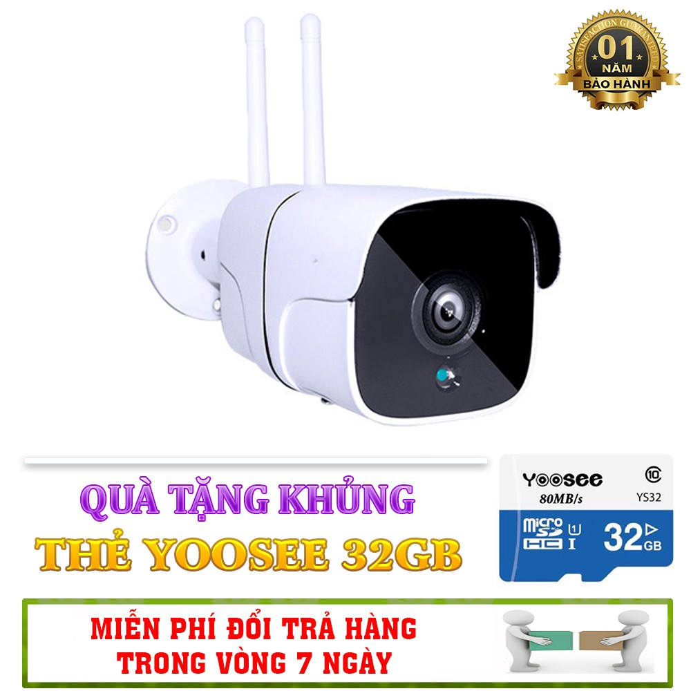 Combo Camera Giám Sát Ngoài Trời Yoosee 2 Râu S100M Full 720HD | BigBuy360 - bigbuy360.vn