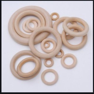 gói 2 Khoen vòng gỗ tròn 8cm