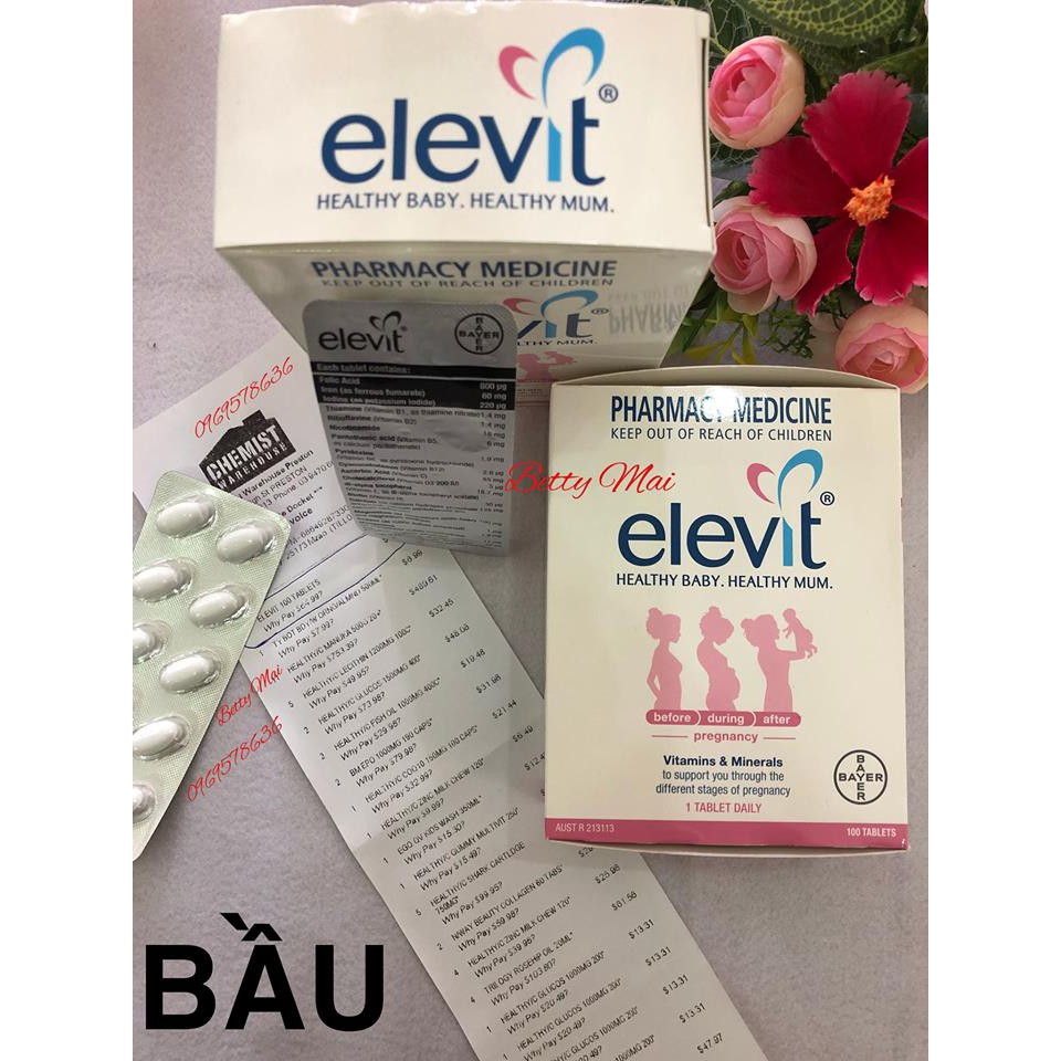 VITAMIN ELEVIT CHO MẸ BẦU