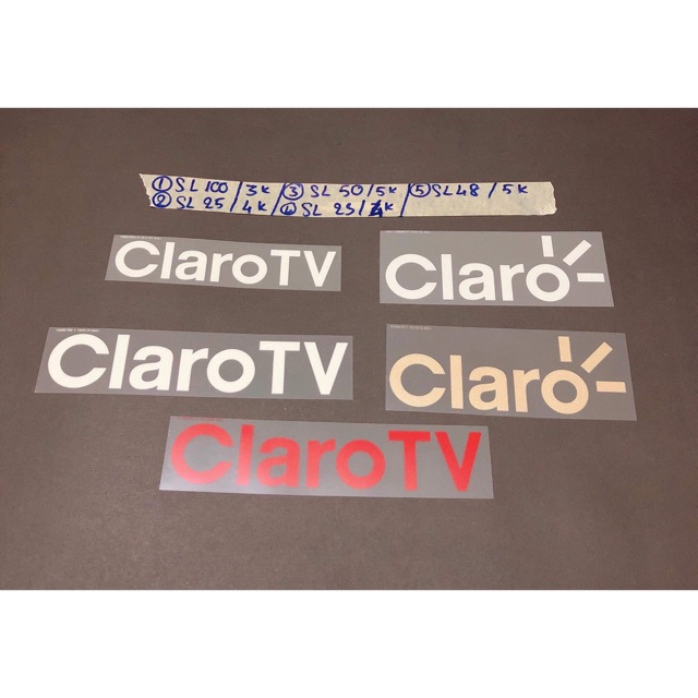 Sticker ủi, hình ủi, patch ủi chữ Claro (Phụ liệu may vá trang trí quần áo may mặc, Handmade, DIY)