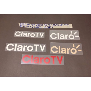 Sticker ủi, hình ủi, patch ủi chữ Claro