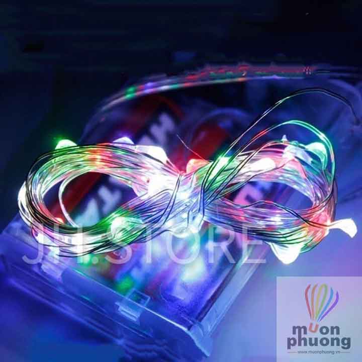 10m dây led đom đóm sử dụng nguồn điện 3 pin 2A, điều khiển bằng remote có nhiều màu sắc cá tính - MUÔN PHƯƠNG SHOP