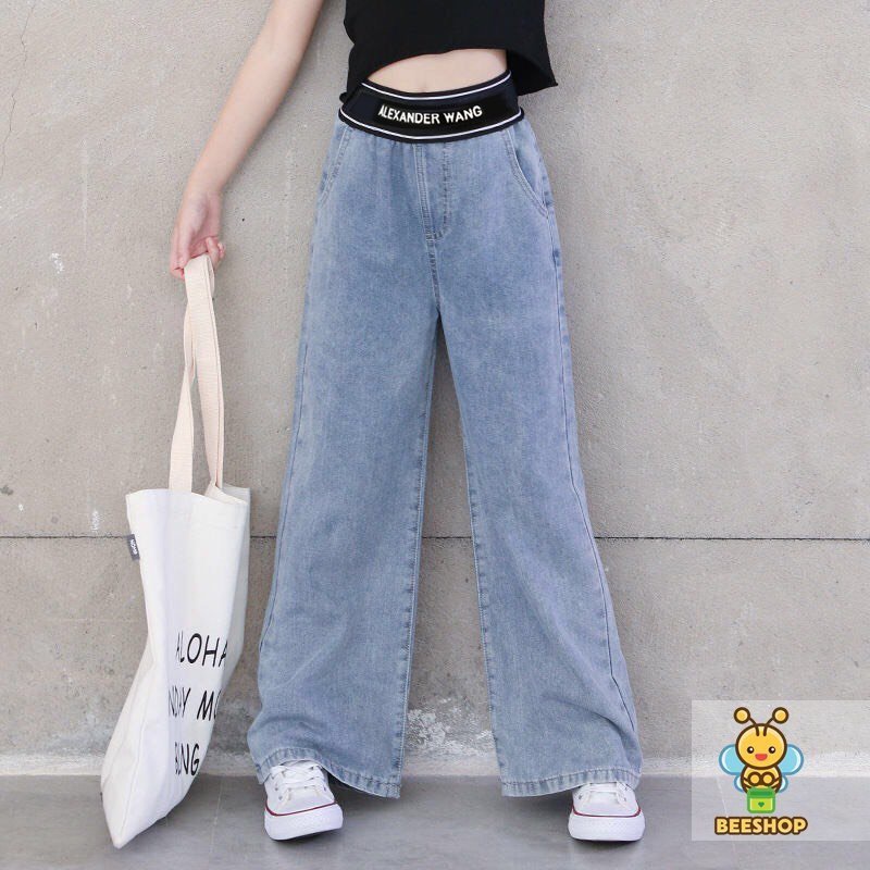Quần bò jean cho bé gái size đại thời trang trẻ em BEESHOP D23007