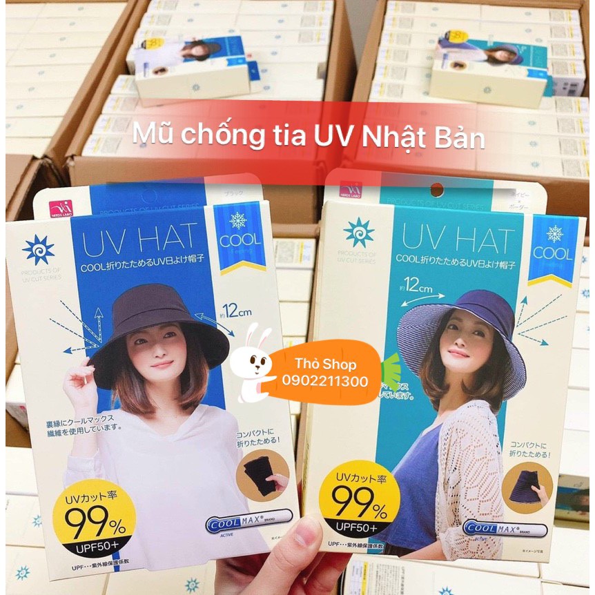 Mũ 2 mặt chống nắng Nhật Bản 100% chống tia UV 99%