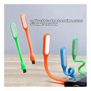 Đèn USB mini màu đen nhỏ gọn tiện lợi dùng chiếu sáng, đọc sách, đèn ngủ, Chiếu sáng bàn phím laptop