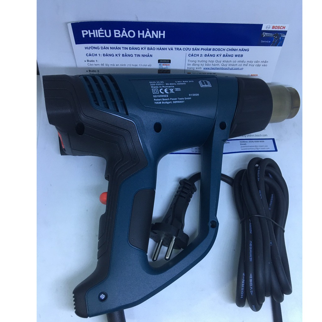 Máy thổi hơi nóng Bosch GHG 20-63