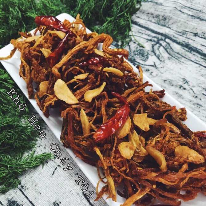 100g khô heo cháy tỏi
