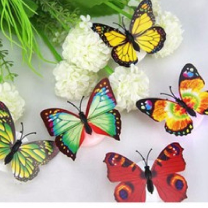 Combo 10 đèn led con bướm dán tường trang trí sống động Store4girls