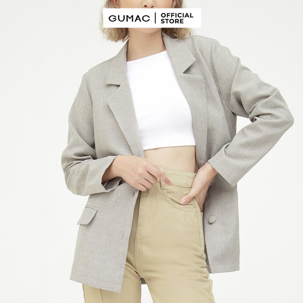 Áo vest phối nắp túi GUMAC chất bố cotton dày dặn AB5135 | BigBuy360 - bigbuy360.vn
