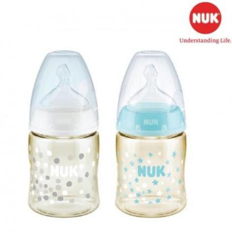 Bình sữa NUK Premium Choice+ nhựa PPSU núm ti S1-M ( 150ml, 300ml), núm ti S2-M (300ml)