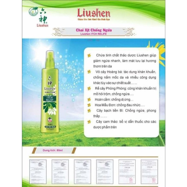 NƯỚC CHỐNG NGỨA LIUSHEN THỂ TÍCH 80ML