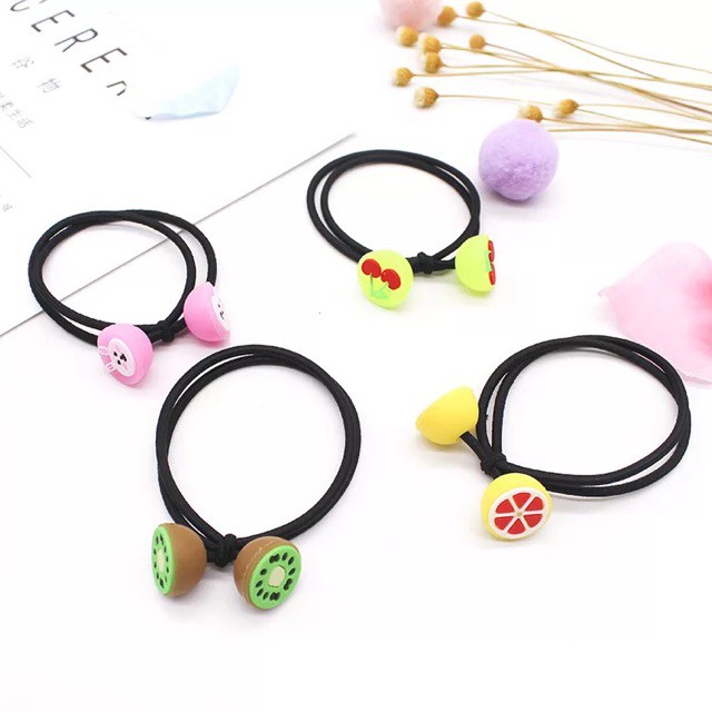Dây buộc tóc hình hoa quả doremon