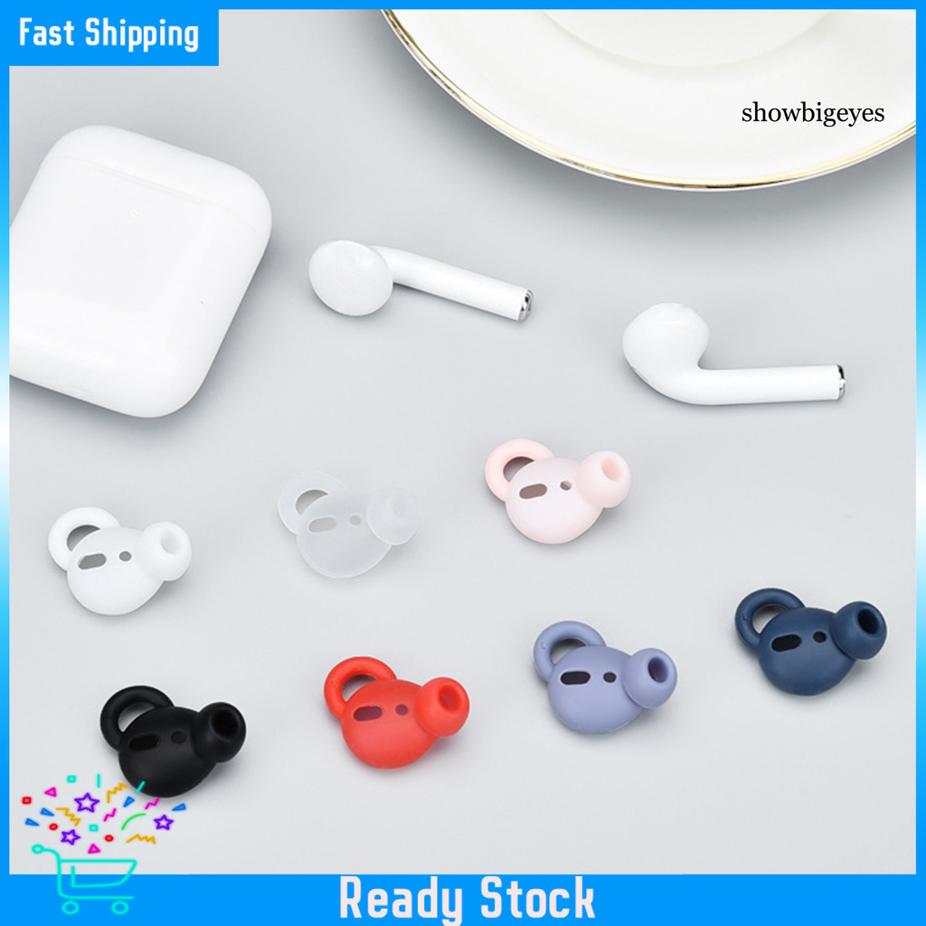 Set 2 Nút Silicone Chống Trượt Bảo Vệ Tai Nghe Airpods 1 / 2