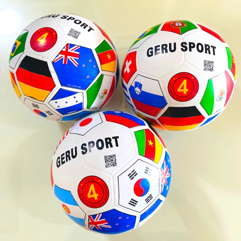 Bóng đá cao su số 4 Dành cho trẻ em ⚽️Tặng kèm kim bơm, túi lưới . Cam kết bóng chính hãng 100%