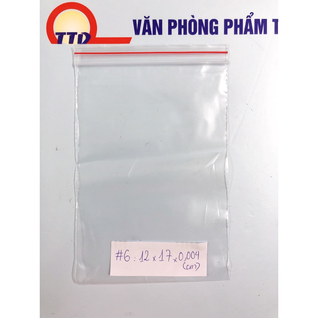 100 Chiếc Túi Zip, Túi Miết Trong Suốt Từ Số 00 - Số 12_Loại Dày Đẹp_Tiện Dụng