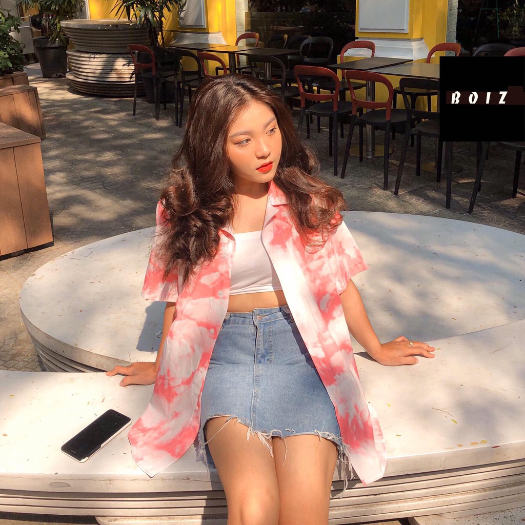 [FULLTAG CHÍNH HÃNG] Áo sơ mi tay ngắn họa tiết Vân Mây Cloud Fulltag Mende tay lỡ [ FORM UNISEX ]| CHUẨN CAO CẤP 1:1 | BigBuy360 - bigbuy360.vn