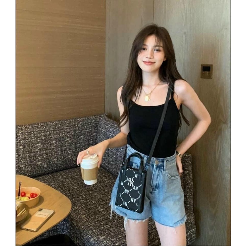 túi xách tay mini + đeo chéo nữ mlb size 12,5* 18*4 cm