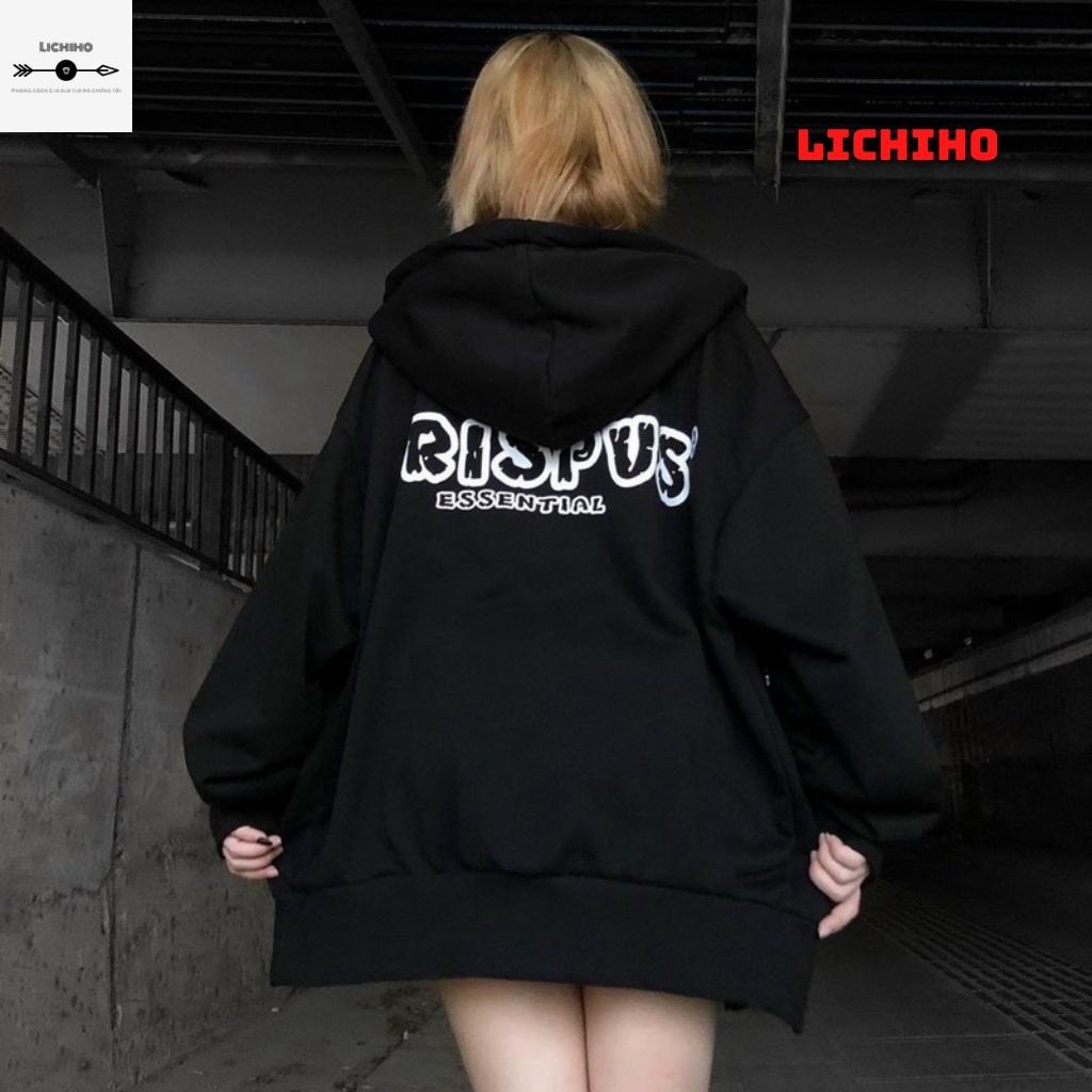 Áo hoodies dây kéo unisex fom rộng CRISPUS AKNM17 LICHIHO jacket nỉ nam nữ hottrend street style mềm mịn rẻ đẹp | BigBuy360 - bigbuy360.vn
