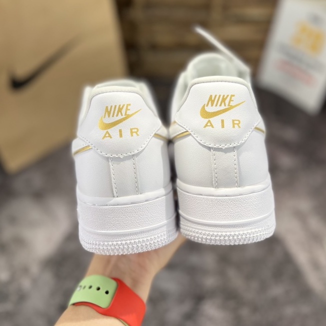 Giày AF1 Trắng Vạch Vàng Cao Cấp
