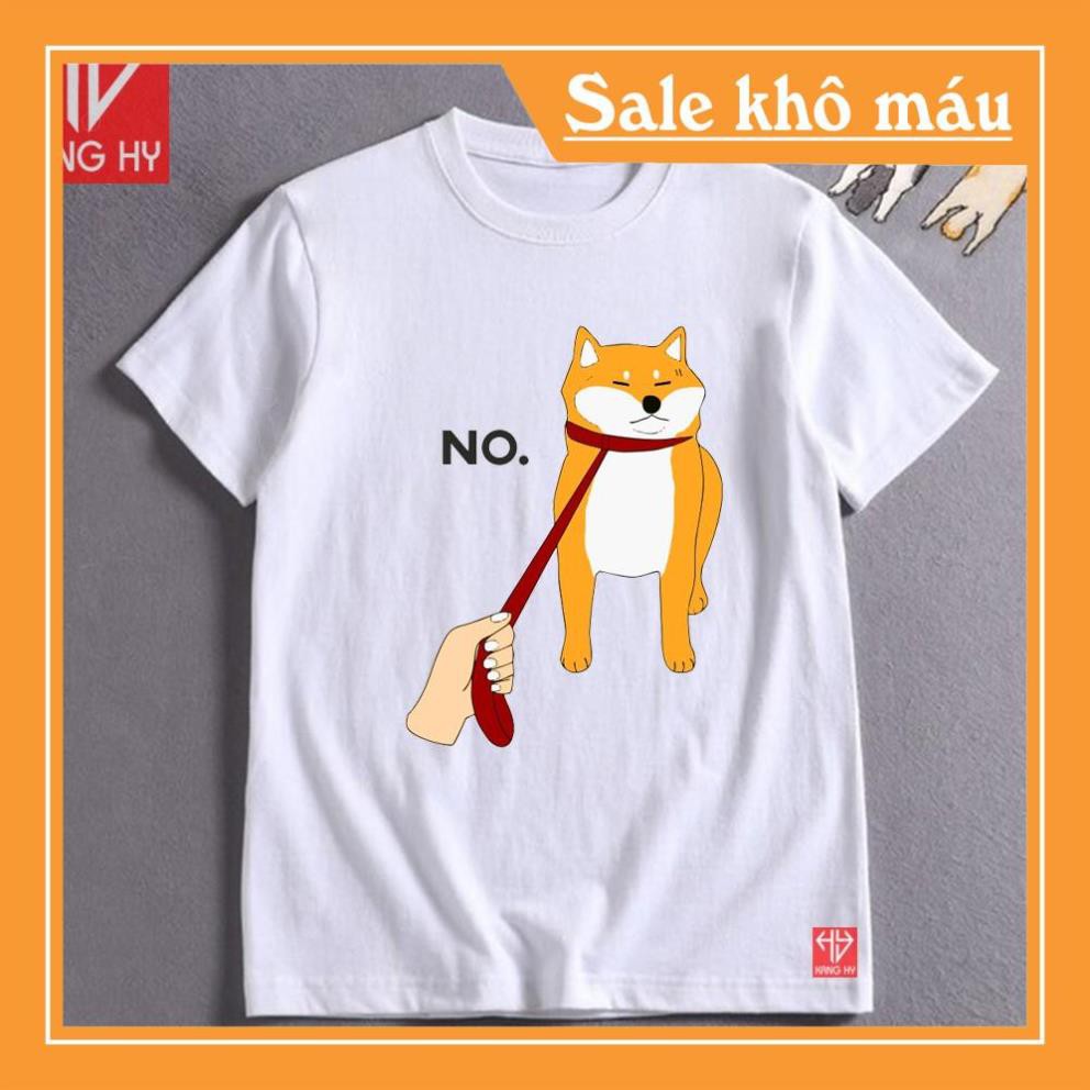 DEAL SỐC- Áo thun nam nữ  Shiba Inu dễ thương Nope in tại shop F029
