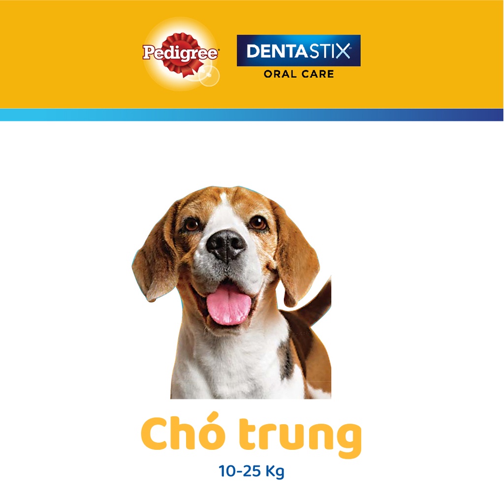 Bánh Xương Chăm Sóc Răng cho Chó Trung PEDIGREE Dentastix (3 Túi, 98g)