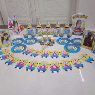 Combo trang trí sinh nhật chủ đề minion