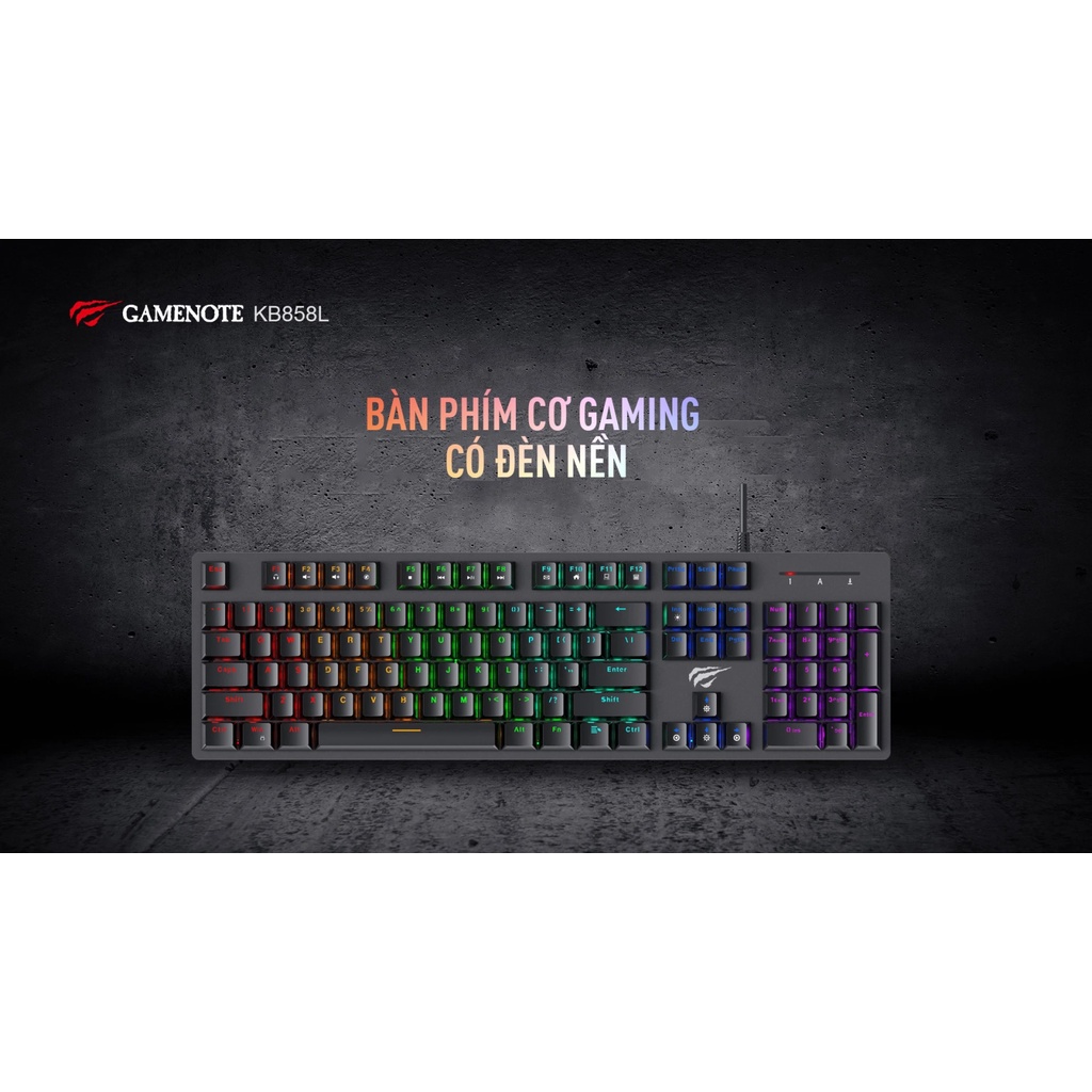 Bàn Phím Cơ  Gaming Havit KB858L / KB869L - Bảo Hành 1 Đổi 1 12 Tháng