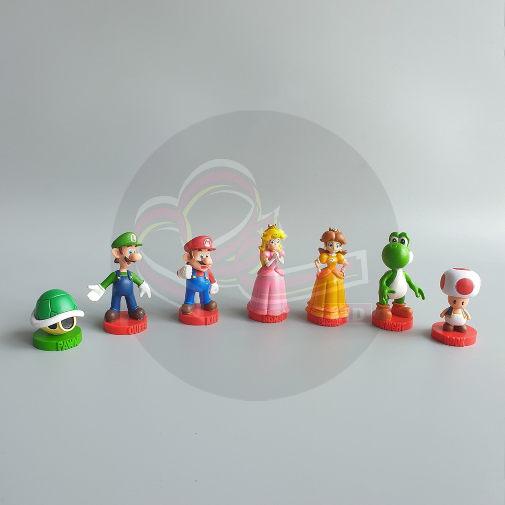 Tổng hợp mô hình đồ chơi Super Mario xuất khẩu bàn cờ